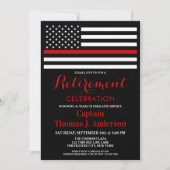 Firefighter Retirement Celebration Fireman Kaart (Voorkant)