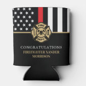 Firefighter Retirement Fire Department Party Blikjeskoeler (Achterkant)