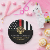 Firefighter Retirement Fire Department Party Papieren Bordje (Feest)