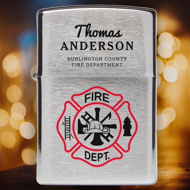 Firefighter Retirement Maltese Cross Thin Red Line (Creator heeft geüpload)