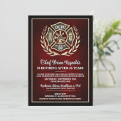 Firefighter Retirement Party Invitation (Debout devant)