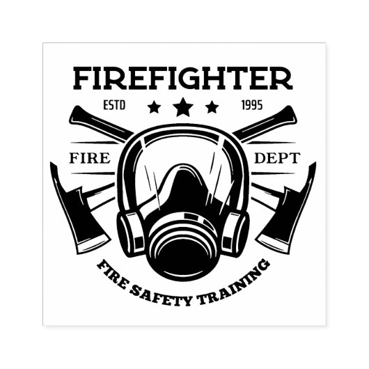 Firefighter Rubberstempel (Afrduk)