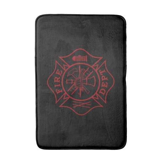 Firefighter Small Bath Mat (Voorkant Verticaal)