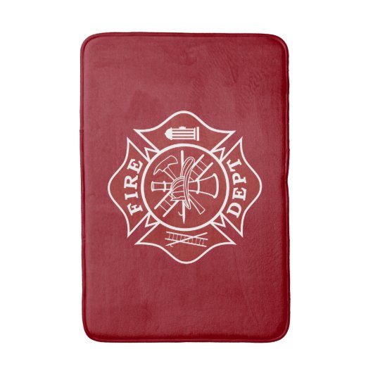 Firefighter Small Bath Mat (Voorkant Verticaal)