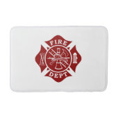 Firefighter Small Bath Mat (Voorkant)