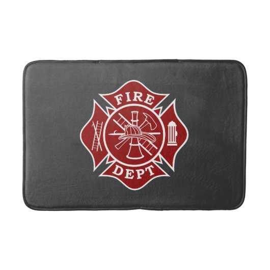 Firefighter Small Bath Mat (Voorkant)