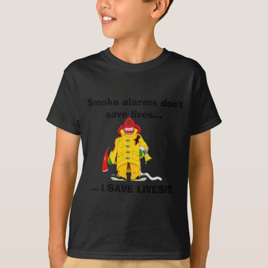 Firefighter Smoke Alarms Dont Save Lives T-shirt (Voorkant)