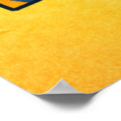 Firefighter Standing Against the Flames Poster (Hoek)