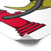 FIREFIGHTER T-REX DINOSAUR POSTER DESIGN DOWNLOADE (Hoek)