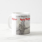 Firefighter Tekening - Beste vader ooit! Koffiemok (Voorkant links)