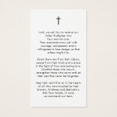 Firefighter Thin Red Line Flag Photo Prayer Card (Dos)