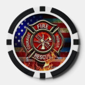 Firefighter Tribute Poker Chips (Voorkant)