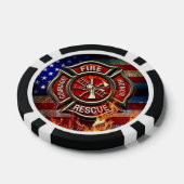 Firefighter Tribute Poker Chips (Enkel)