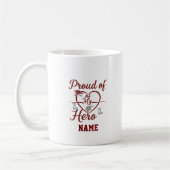 Firefighter Wife Custom Name Mug (Gauche)