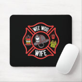Firefighter Wife Uniform Fireman Fire Department  Muismat (Met muis)