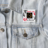 FIREFIGHTERS VIERKANTE BUTTON 5,1 CM (In situ)