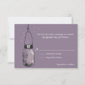 Fireflets carte RSVP & Mason Jar (Devant)