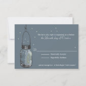 Fireflets carte RSVP & Mason Jar (Devant)