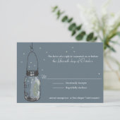 Fireflets carte RSVP & Mason Jar (Debout devant)