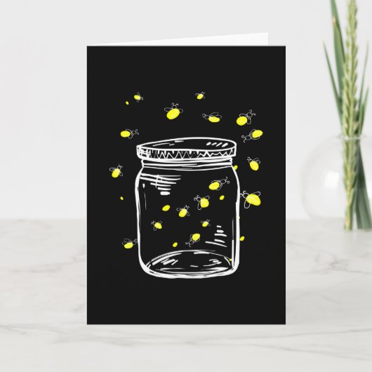 Fireflies Glas Jar Firefly Kaart (Voorkant)