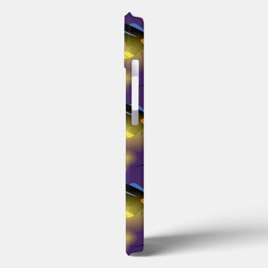 Fireflies Grafisch op Paars Case-Mate iPhone Case (Achterkant / Links)