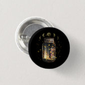 Fireflies insecten in potje Firefly Lightning Inse Ronde Button 3,2 Cm (Voorkant /achterkant)