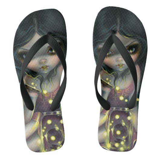 "Fireflies loslaten" Teenslippers (Voetbed)