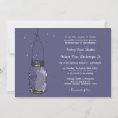 Fireflies & Mason Jar Invitations de mariage (Devant)
