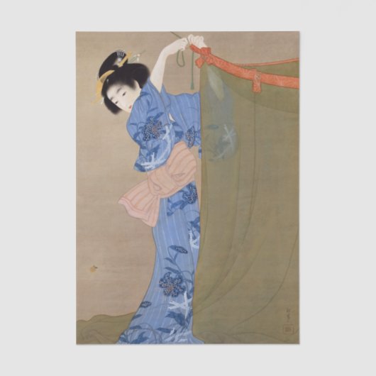 Firefly beroemd gemaakt door Uemura Shoen Tissuepapier (Voorkant)