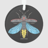 Firefly (black) - Acrylic Ornament (achterkant)