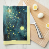 Firefly bos bliksem bug bos illustratie theedoek (Quarter Fold)