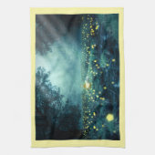 Firefly bos bliksem bug bos illustratie theedoek (Verticaal)