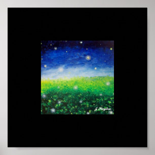 Firefly Fields Poster Print