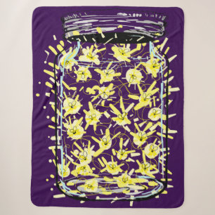 Firefly Frenzy Sherpa Deken