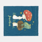 Firefly Frog Prince Personalized Fleece Blanket Deken (Voorkant (Horizontaal))