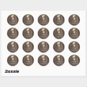 Firefly Lights Mason Jars Rustieke bruiloft Ronde Sticker (Vel)