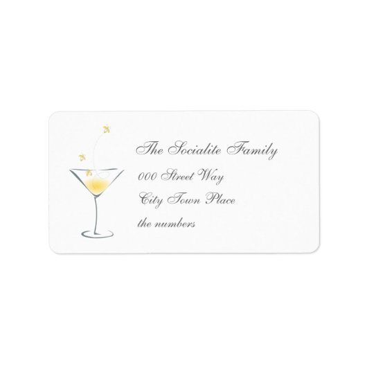 Firefly Martini Etiket (Voorkant)