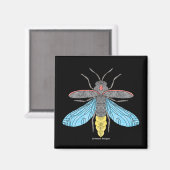 Firefly (noir) - Aimant (Recto/Verso)