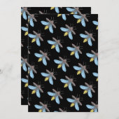 Firefly (noir) - Carte de voeux (Devant / Derrière)