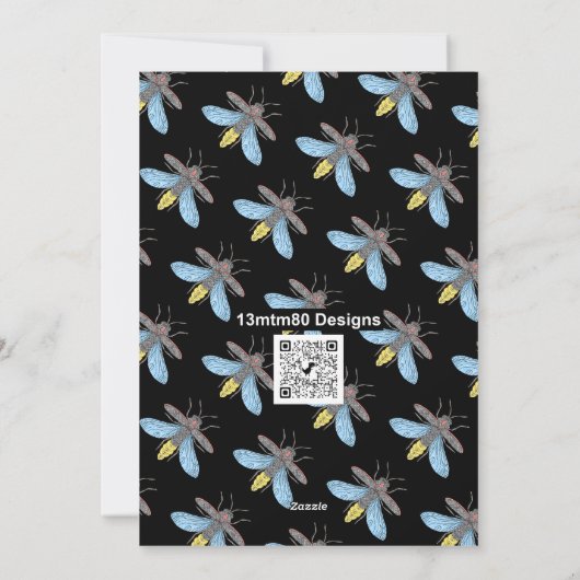 Firefly (noir) - Carte de voeux (Dos)