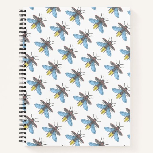 Firefly (patroonwit) - Notitieboek (Voorkant)