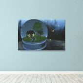 Firefly Wereldbol Wrapped Canvas Afdruk (Insitu (Houten vloer))
