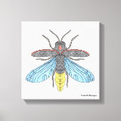 Firefly (wit) - Canvas Print (Voorkant)