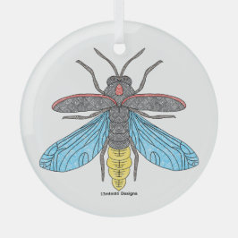 Firefly (wit) - Glas Ornament