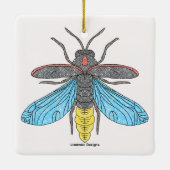 Firefly (wit) - Keramisch Ornament (Achterkant)