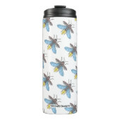 Firefly (wit patroon) - Thermische Tumbler Thermosbeker (Voorkant)