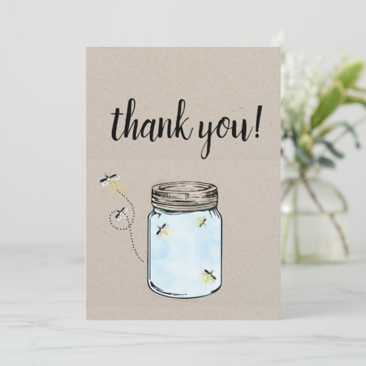 Firefons in een moeraspot. bedankkaart (Staand voorkant)