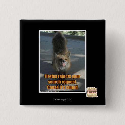 Firefox verwerpt vierkante button 5,1 cm (Voorkant)