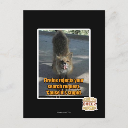 Firefox weigert briefkaart (Voorkant)