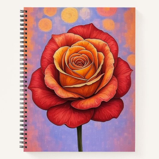Fireheart Dreamy Rose Stationary Notebook Notitieboek (Voorkant)